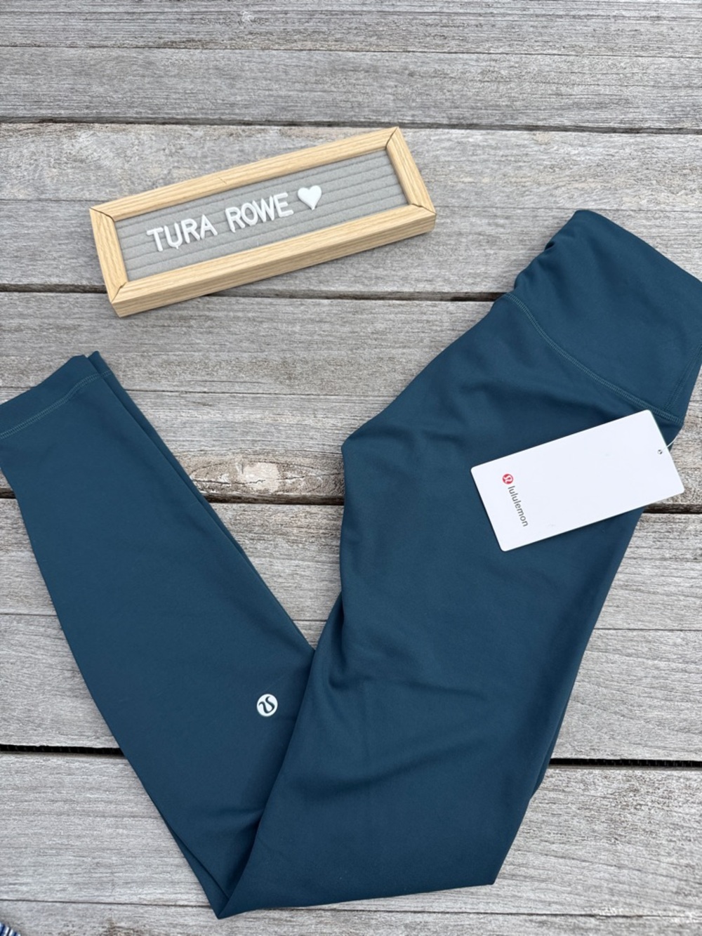 Lululemon‎ Wunder Train High-Rise Tight 28" Indochine blue size 4 NWT